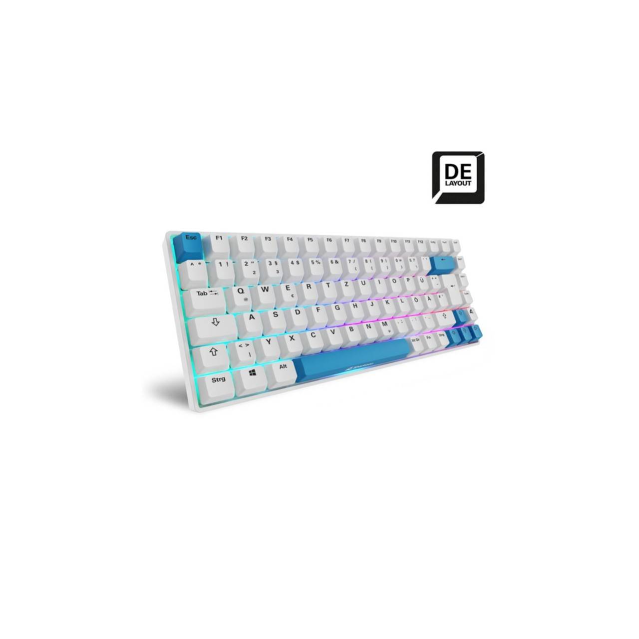 Sharkoon SKILLER SGK50 S3 PBT Tastatur Mekanisk RGB Kablet TyskSharkoon
