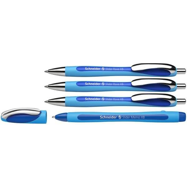 Kugelschreiber Slider Rave 132574 blau 3+1Memo