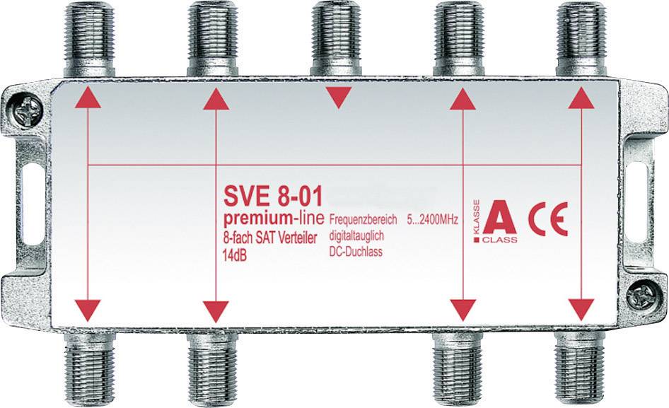 Axing SVE 8-01 SAT-Verteiler 8-fach