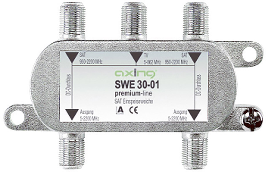 axing SWE 30-01 - Silber - F-female - 60 mm - 20 mm - 9,5 cm2- bzw. 3fach