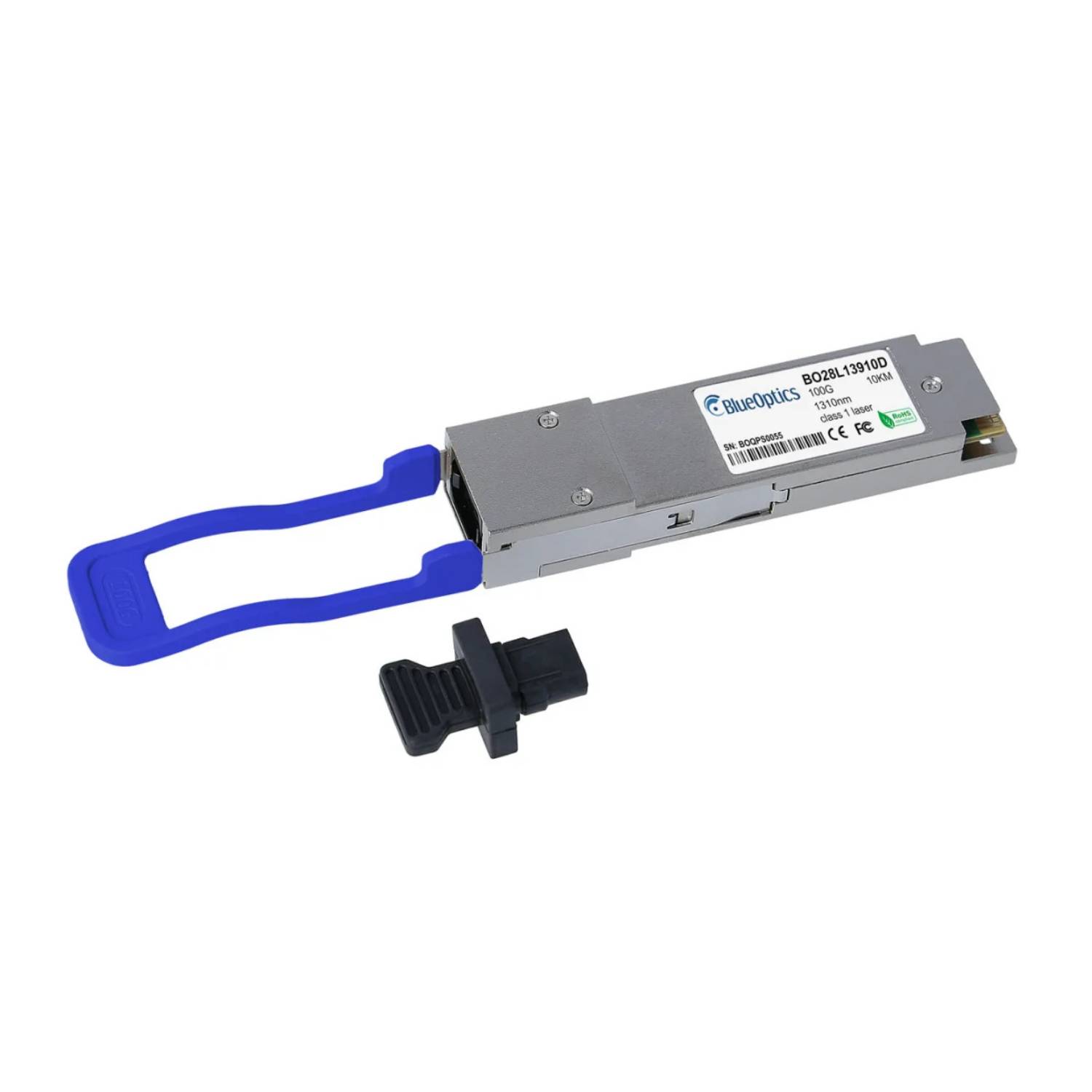 BlueOptics Juniper 740-148749 QSFP28 Transceiver, MPO/MTP Anschluss, 100GBASE-PSM4, Singlemode Fiber, 4xWDM, 10KM