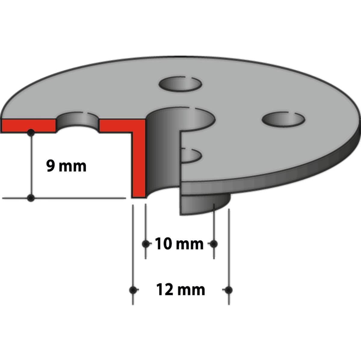Makita Kopierhülse 10 x 12 x 9 mm 12,0 mm