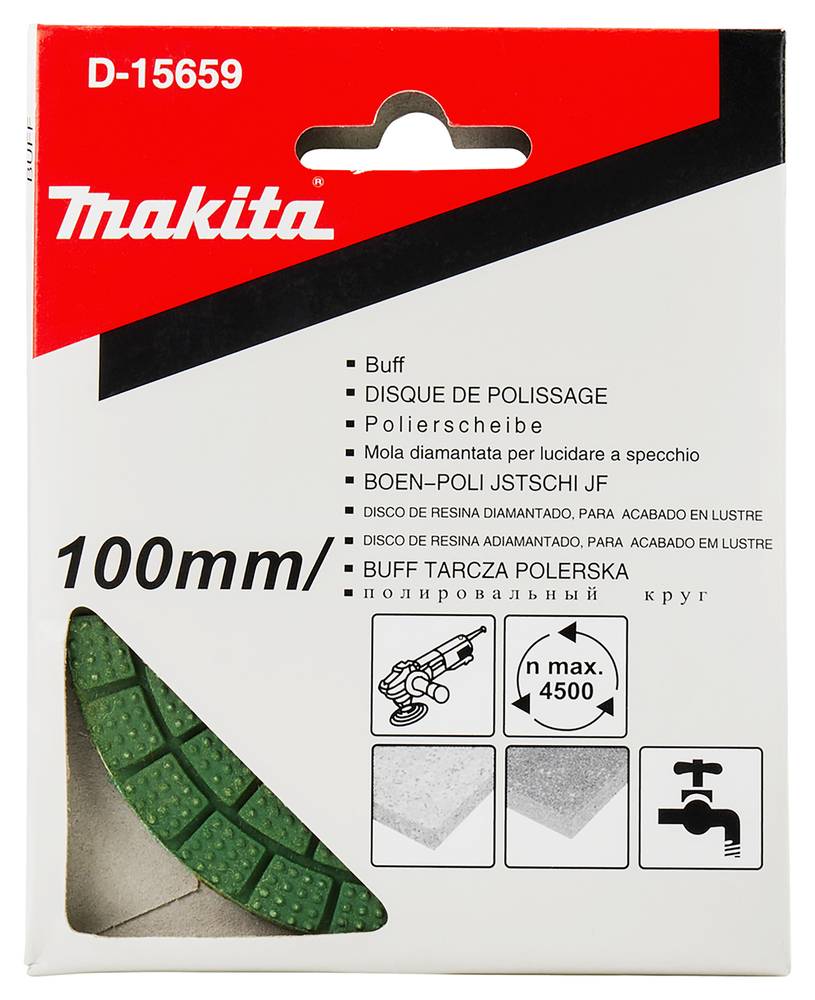 Makita Diamant-Polierscheibe 100 mm, Gummi 100 mm • Gummi
