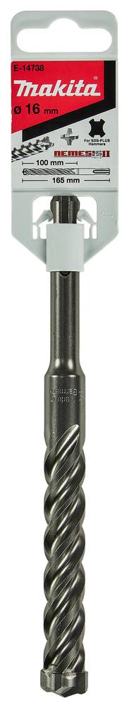 Makita Hammerbohrer SDS-PLUS, Nemesis II, 16 x 165 mm SDS-PLUS • Nemesis 2 • 16 x 165 mm