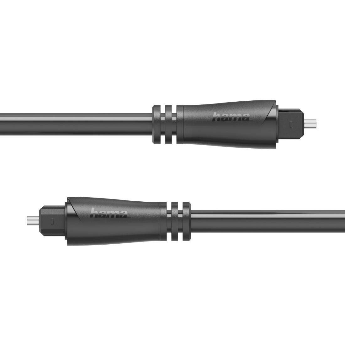 hama 00205133 Audio-Lichtleiter-Kabel, ODT-Stecker (Toslink), 0,75 m