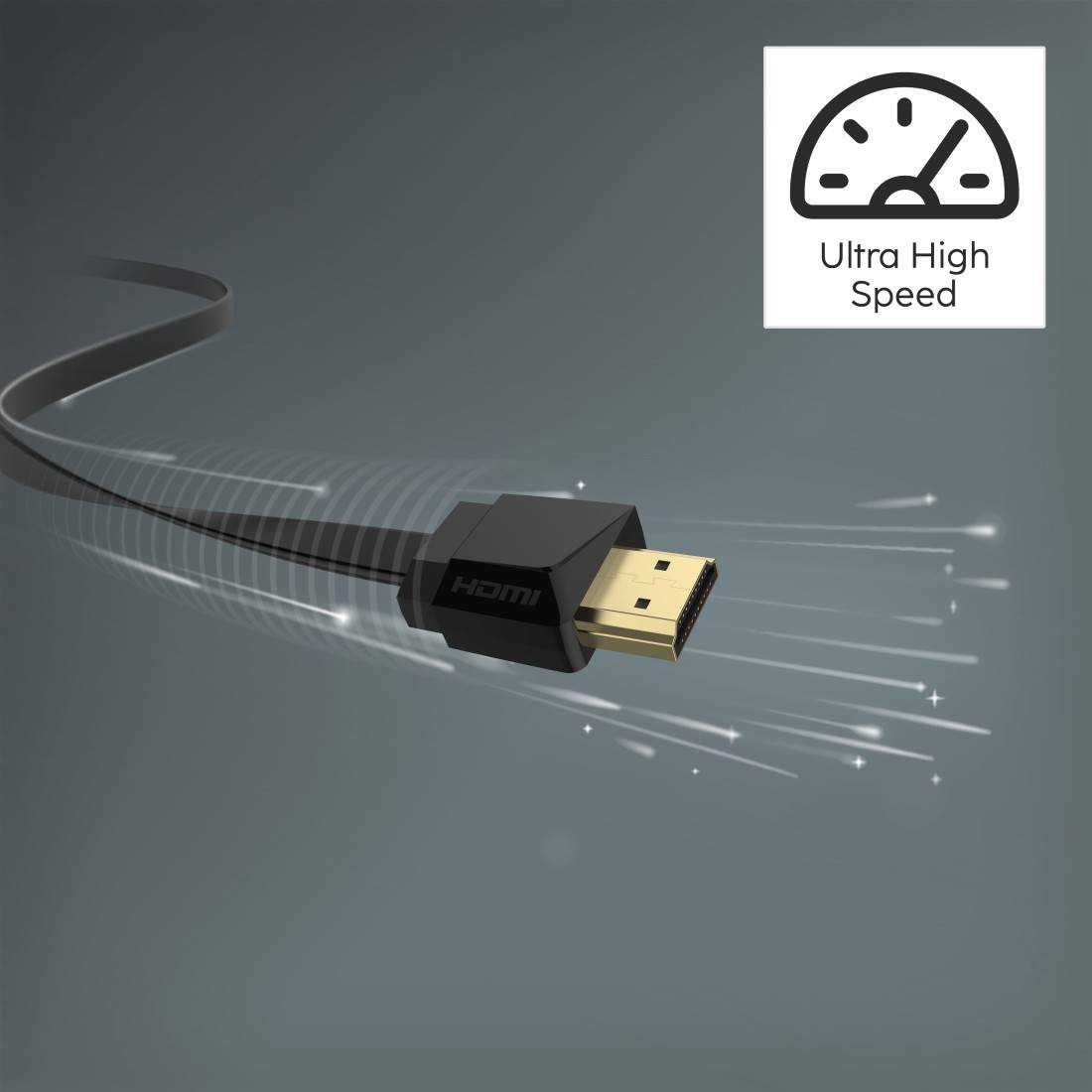 hama 00205013 High Speed HDMI™-Kabel "Flexi-Slim", 4K, Stecker - Stecker, Ethernet, 1,5 m
