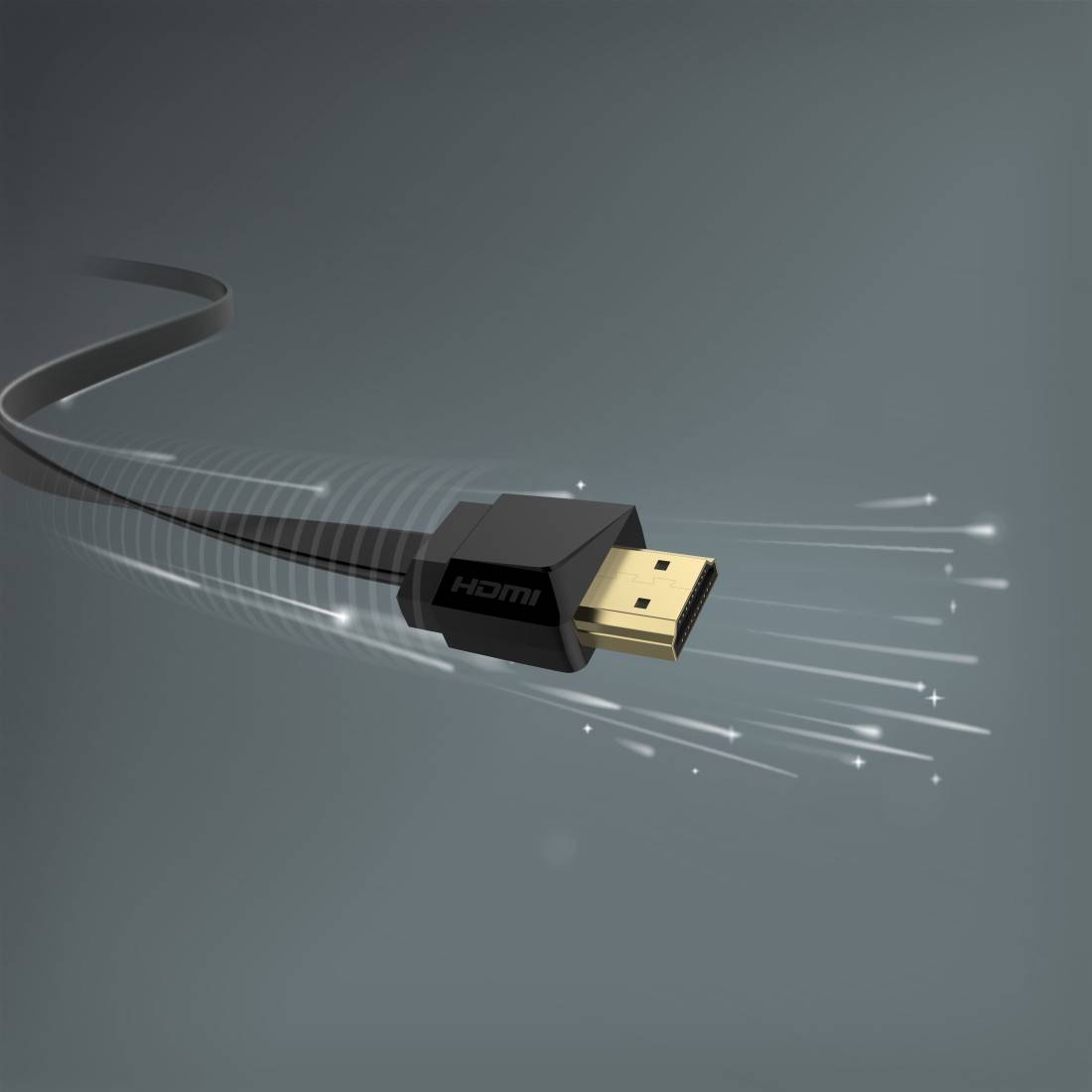 hama 00205013 High Speed HDMI™-Kabel "Flexi-Slim", 4K, Stecker - Stecker, Ethernet, 1,5 m