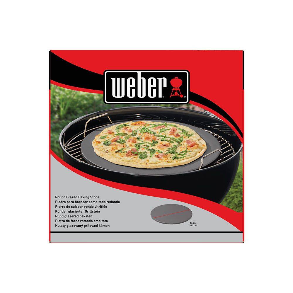 Weber 18413, Pizza, Grau, Cordierit, Rund, Grill, 26 cm