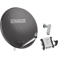 Schwaiger SPI9961SET6 SAT-Anlage ohne Receiver Teilnehmer-Anzahl: 8 80cm Schwaiger SPI9961SET6 SAT-Anlage ohne Receiver Teilnehmer-Anzahl: 8 80cm