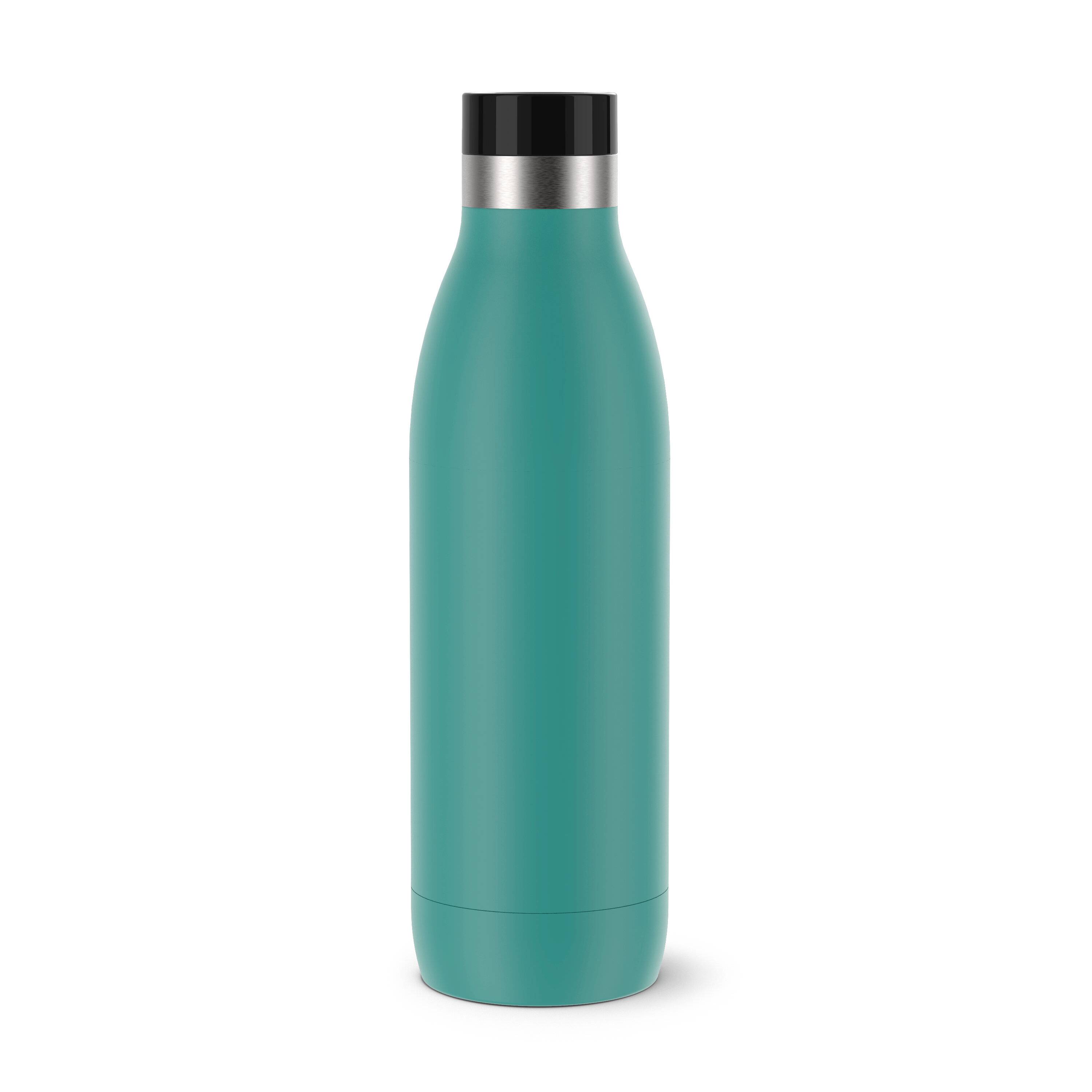 EMSA Bludrop Color Bludrop 0,7 L petrol N31110, Tägliche Nutzung, 700 ml, Edelstahl, Grün, 12 h, 6 h
