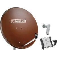 Schwaiger SPI9962SET6 SAT-Anlage ohne Receiver Teilnehmer-Anzahl: 8 80cm Schwaiger SPI9962SET6 SAT-Anlage ohne Receiver Teilnehmer-Anzahl: 8 80cm