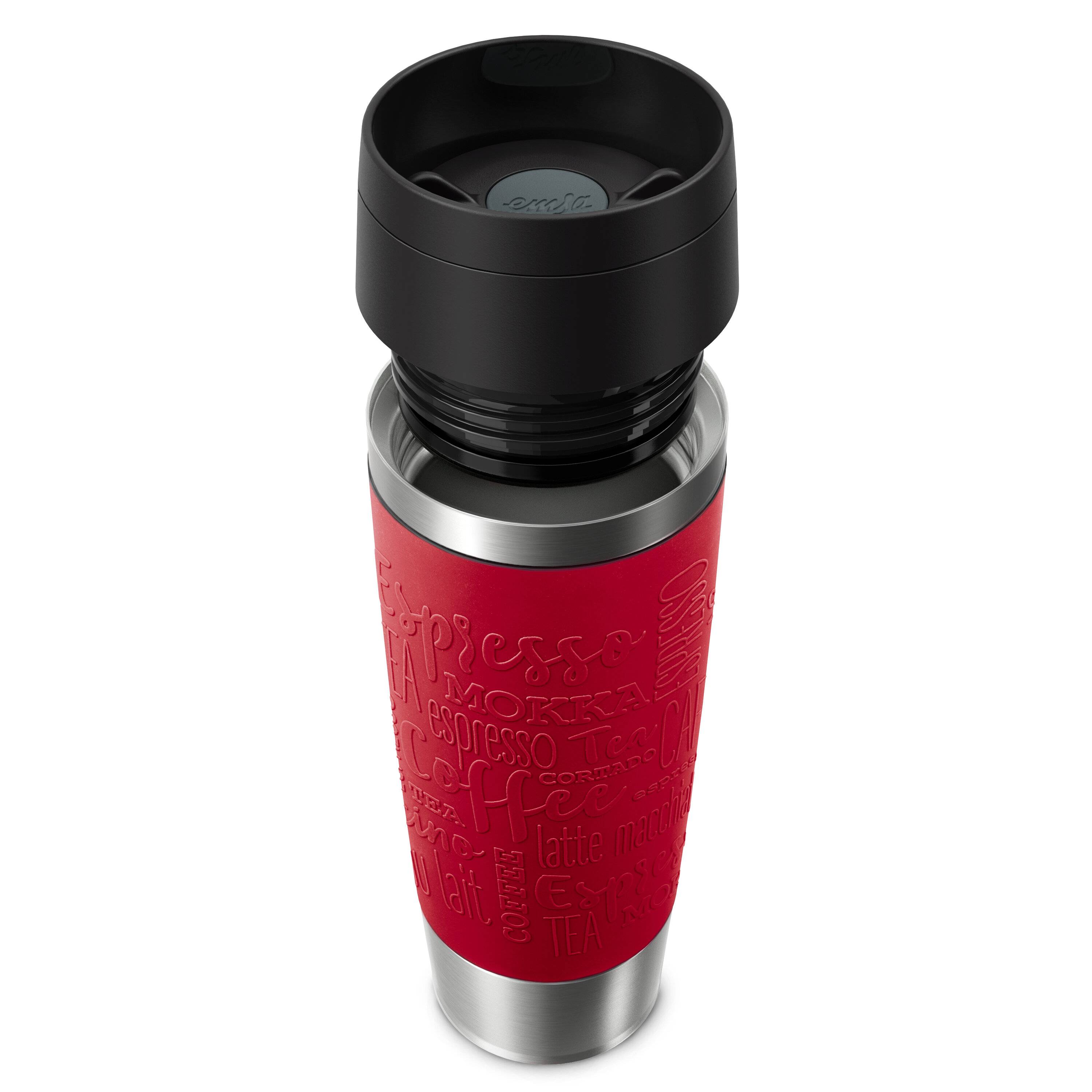 Emsa N20222 Travel Mug Classic Isolierbecher 0,5 Liter , neuer Komfort-Schraubverschluss