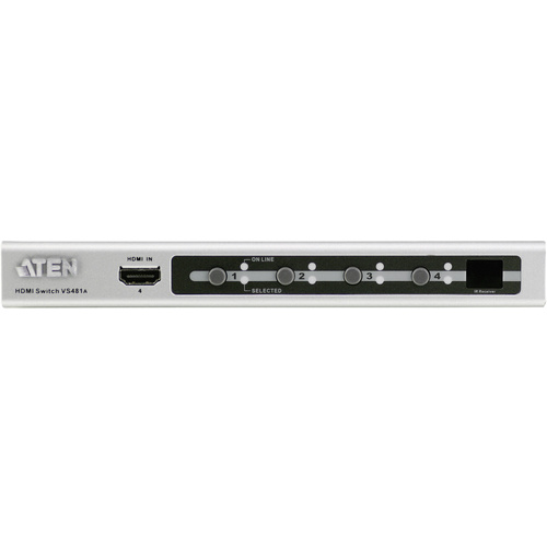 ATEN VS481A-AT-G 4 Port HDMI-Switch über PC steuerbar, mit Fernbedienung 1920 x 1200 Pixel