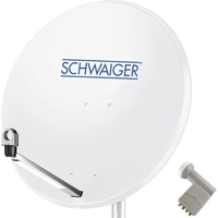 Schwaiger SPI9960SET9 SAT-Anlage ohne Receiver Teilnehmer-Anzahl: 4 80cm Schwaiger SPI9960SET9 SAT-Anlage ohne Receiver Teilnehmer-Anzahl: 4 80cm