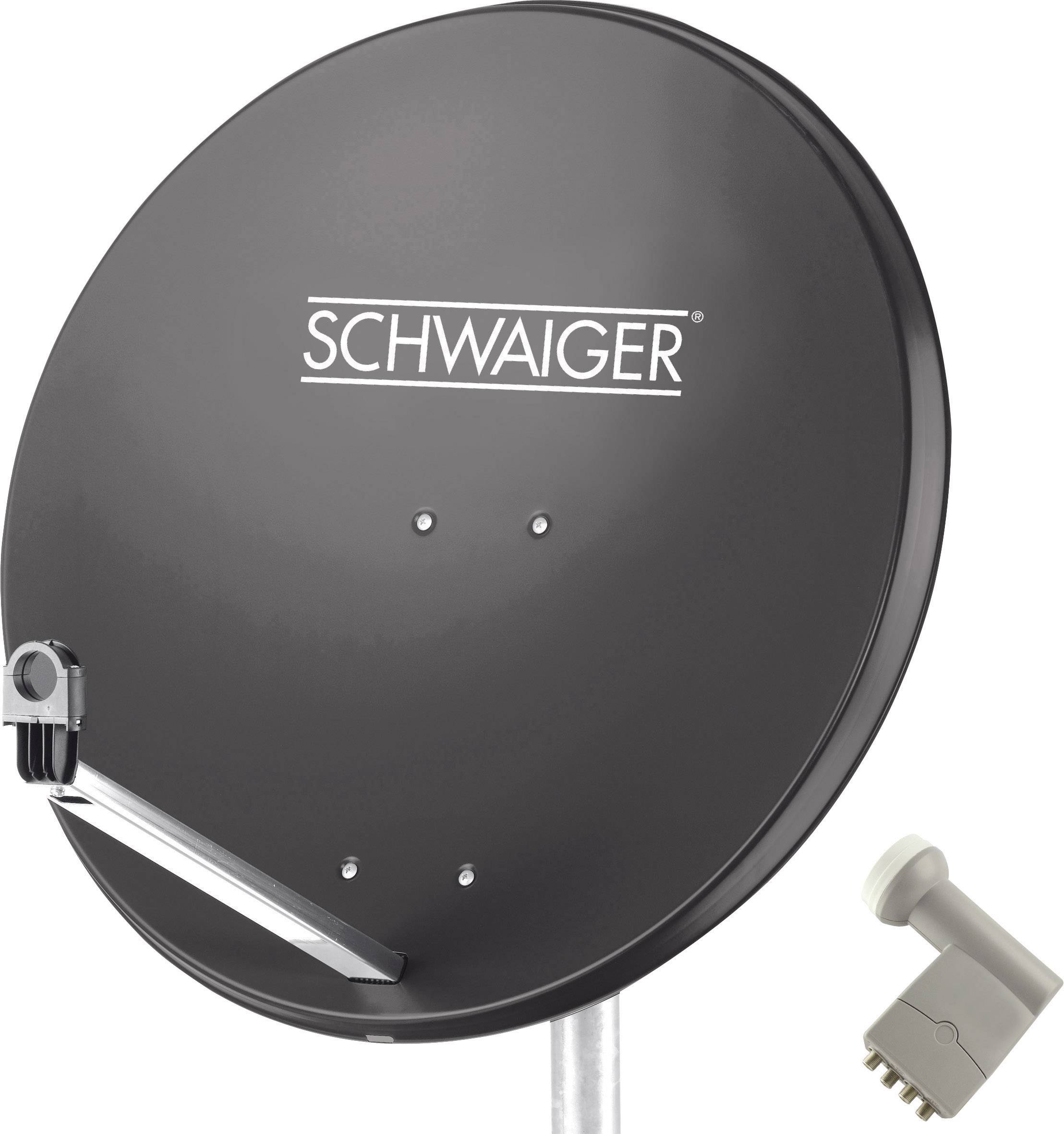 Schwaiger SPI9961SET9 SAT-Anlage ohne Receiver Teilnehmer-Anzahl: 4 80cm