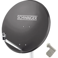 Schwaiger SPI9961SET9 SAT-Anlage ohne Receiver Teilnehmer-Anzahl: 4 80cm Schwaiger SPI9961SET9 SAT-Anlage ohne Receiver Teilnehmer-Anzahl: 4 80cm