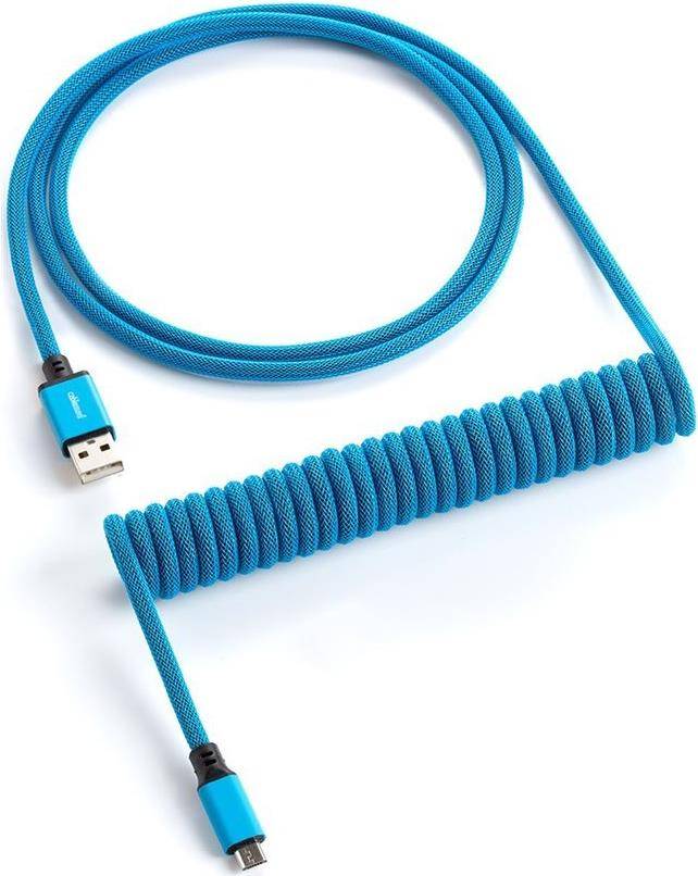CableMod Classic Coiled Keyboard Cable Micro USB zu USB Typ A, Spectrum Blue - 150cm Kabel & Adapter