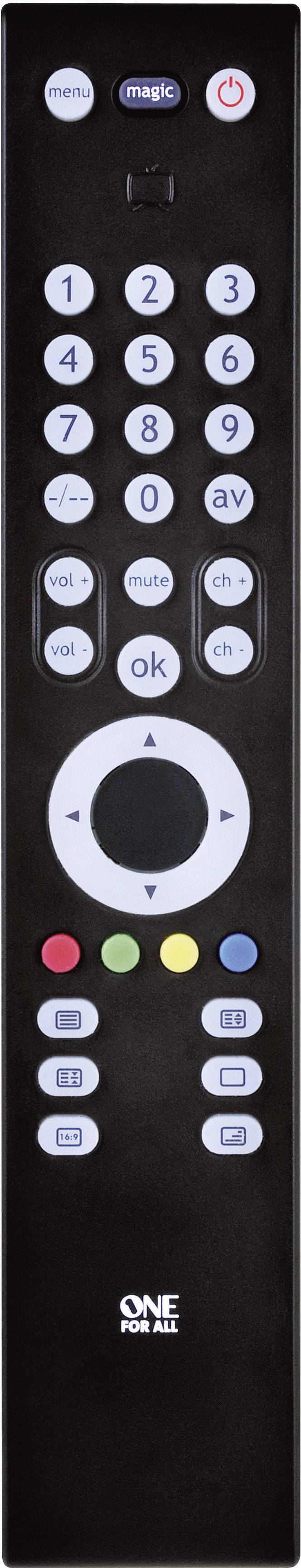 One For All URC 3910 Universal Fernbedienung Schwarz