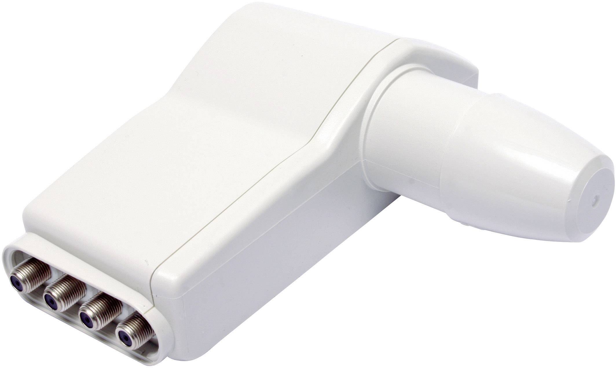 ALPS Universal Quad-LNB Teilnehmer-Anzahl: 4 Feedaufnahme: 40 mm mit Switch Hellgrau