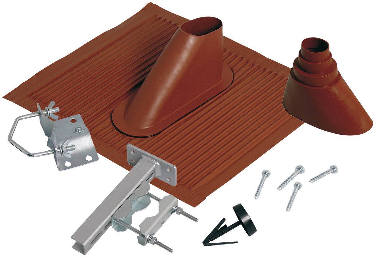 A.S. SAT 44300 Dachziegel-Dichtung Passend für Mast-Ø (max.): 60 mm Ziegel-Rot