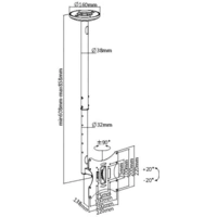 My Wall HL 4-2L TV-Deckenhalterung Höhenverstellbar 58,4cm (23") - 106,7cm (42") Neigbar+Schwenkbar My Wall HL 4-2L TV-Deckenhalterung Höhenverstellbar 58,4cm (23") - 106,7cm (42") Neigbar+Schwenkbar