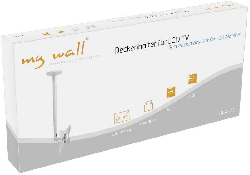 My Wall HL 4-2L TV-Deckenhalterung 58,4cm (23") - 106,7cm (42") Neigbar, Schwenkbar, Höhenverstellbar