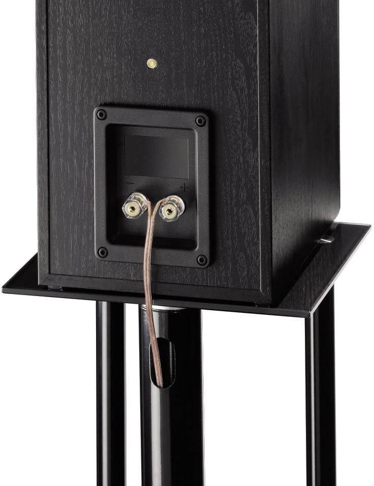 Hama Next Lautsprecher-Ständer Starr Boden-/Deckenabstand (max.): 64 cm Schwarz 1 Paar