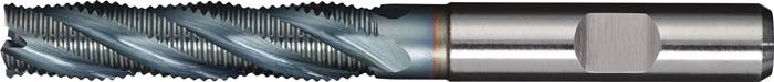 Schaftfräser DIN 844 Typ HR D.12mm Einsatz-L.63mm HSS-Co5 TiCN Weldon TW