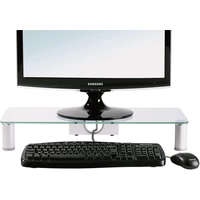 VCM Morgenthaler Parco Alu/Verre Monitor-Erhöhung Höhen-Bereich: 10cm (max) Weiß, Grau VCM Morgenthaler Parco Alu/Verre Monitor-Erhöhung Höhen-Bereich: 10cm (max) Weiß, Grau