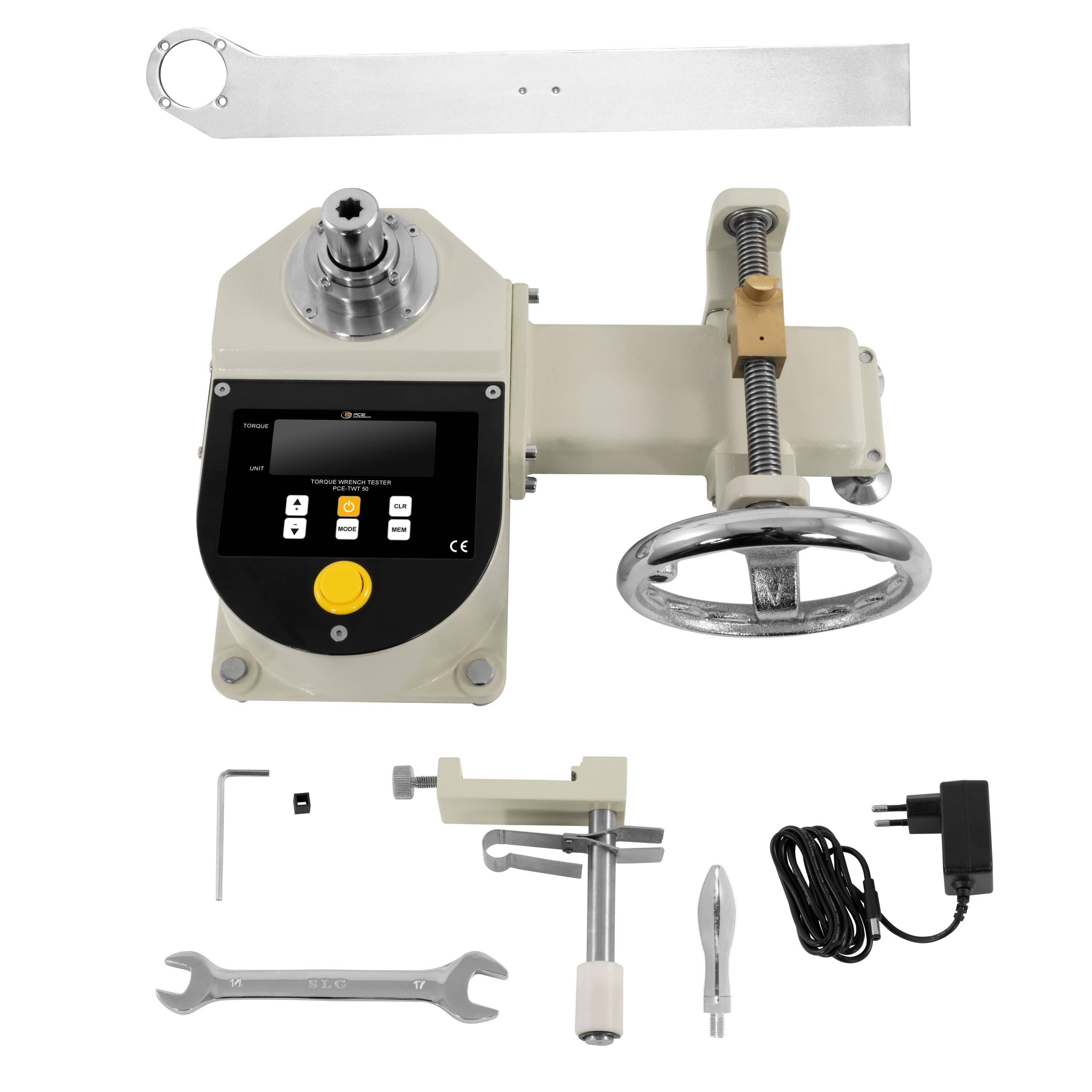 PCE Instruments Drehmomentschlüssel-Tester PCE-TWT 50 |0 … 50 Nm |Auflösung 0,001 Nm |Kontinuierliche Messung |Peak-Wert