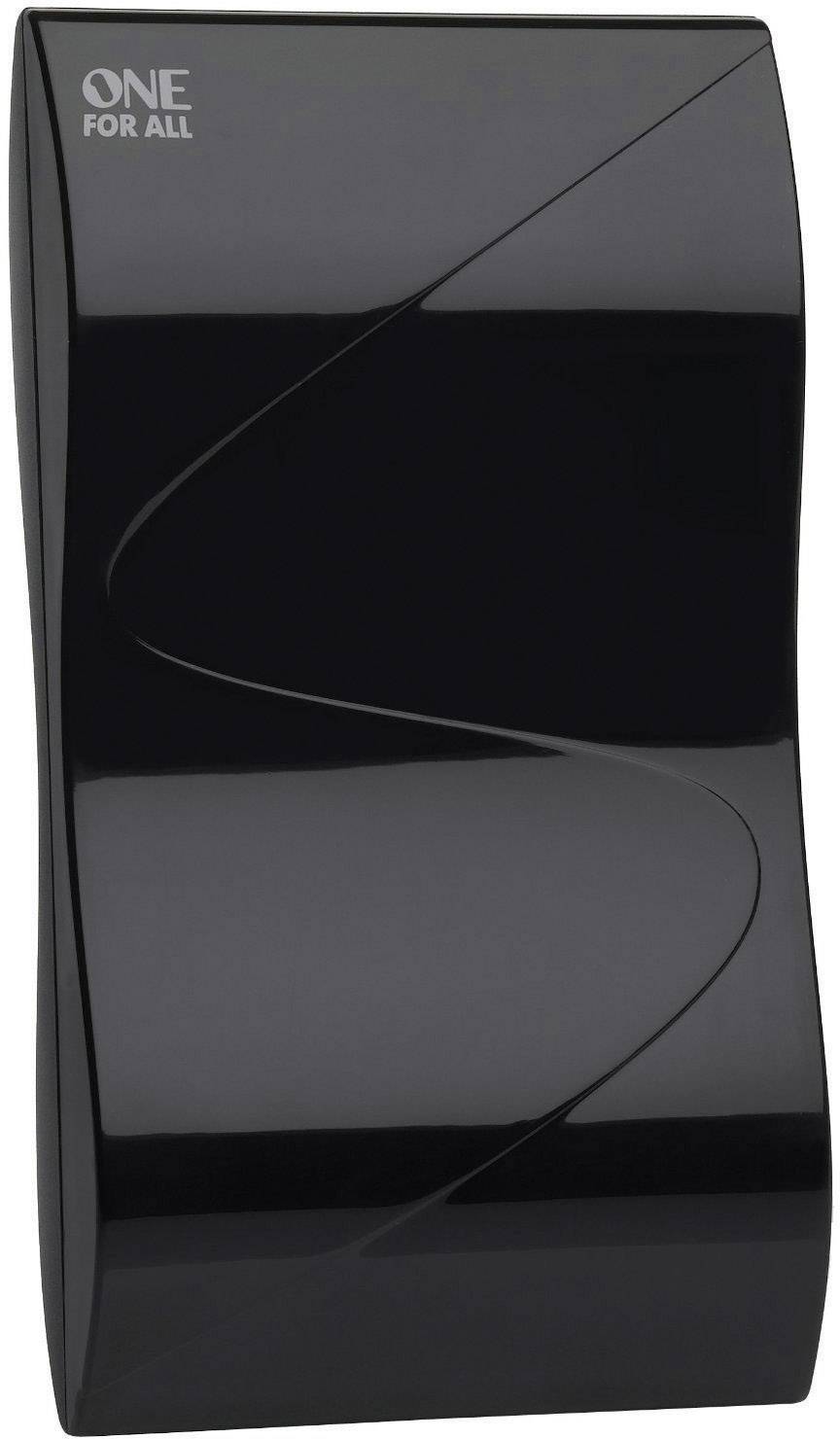 One For All SV 9323 Aktive DVB-T/T2 Flachantenne Innenbereich Verstärkung: 38 dB Schwarz