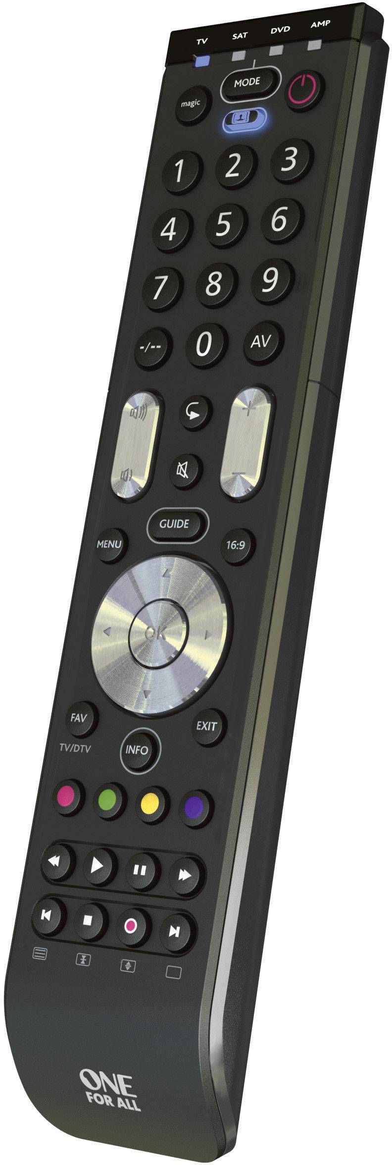 One For All URC 7140 Essence 4 Universal Fernbedienung Schwarz