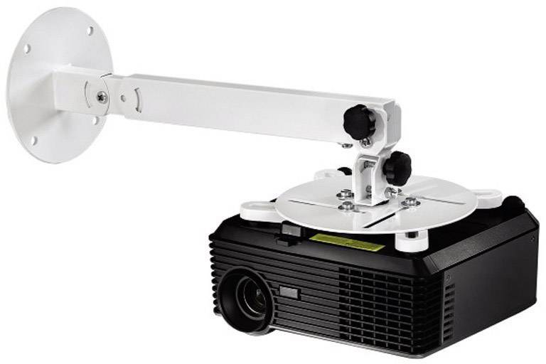 Hama 84422 Beamer-Deckenhalterung Neigbar, Drehbar Boden-/Deckenabstand (max.): 63.5cm Wandabstand (max.): 63.5cm Weiß