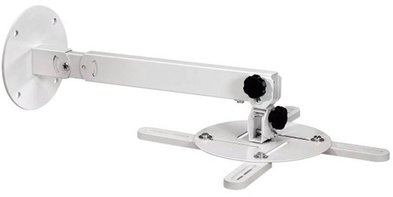Hama 84422 Beamer-Deckenhalterung Neigbar, Drehbar Boden-/Deckenabstand (max.): 63.5cm Wandabstand (max.): 63.5cm Weiß