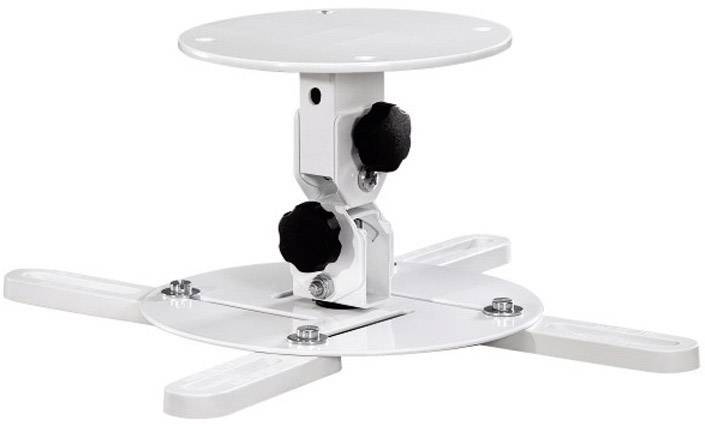 Hama 84422 Beamer-Deckenhalterung Neigbar, Drehbar Boden-/Deckenabstand (max.): 63.5cm Wandabstand (max.): 63.5cm Weiß