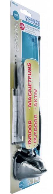 Schwaiger ANT04DTA 031 Aktive DVB-T/T2-Stabantenne Innenbereich Verstärkung: 22 dB Schwarz
