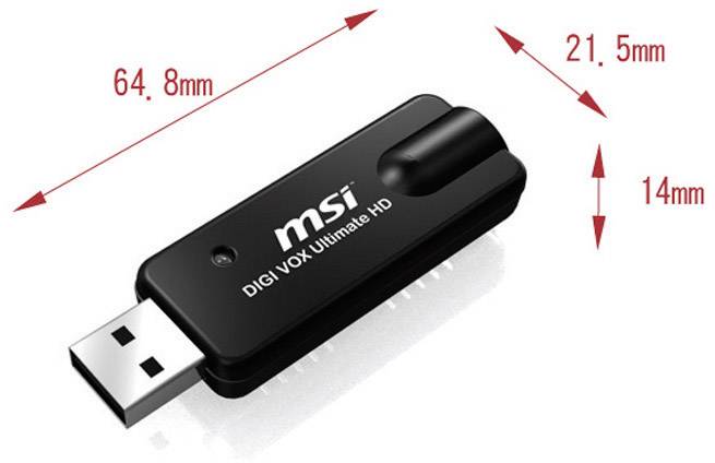 MSI DIGI VOX ULTIMATE HD - USB DVB-T STICK