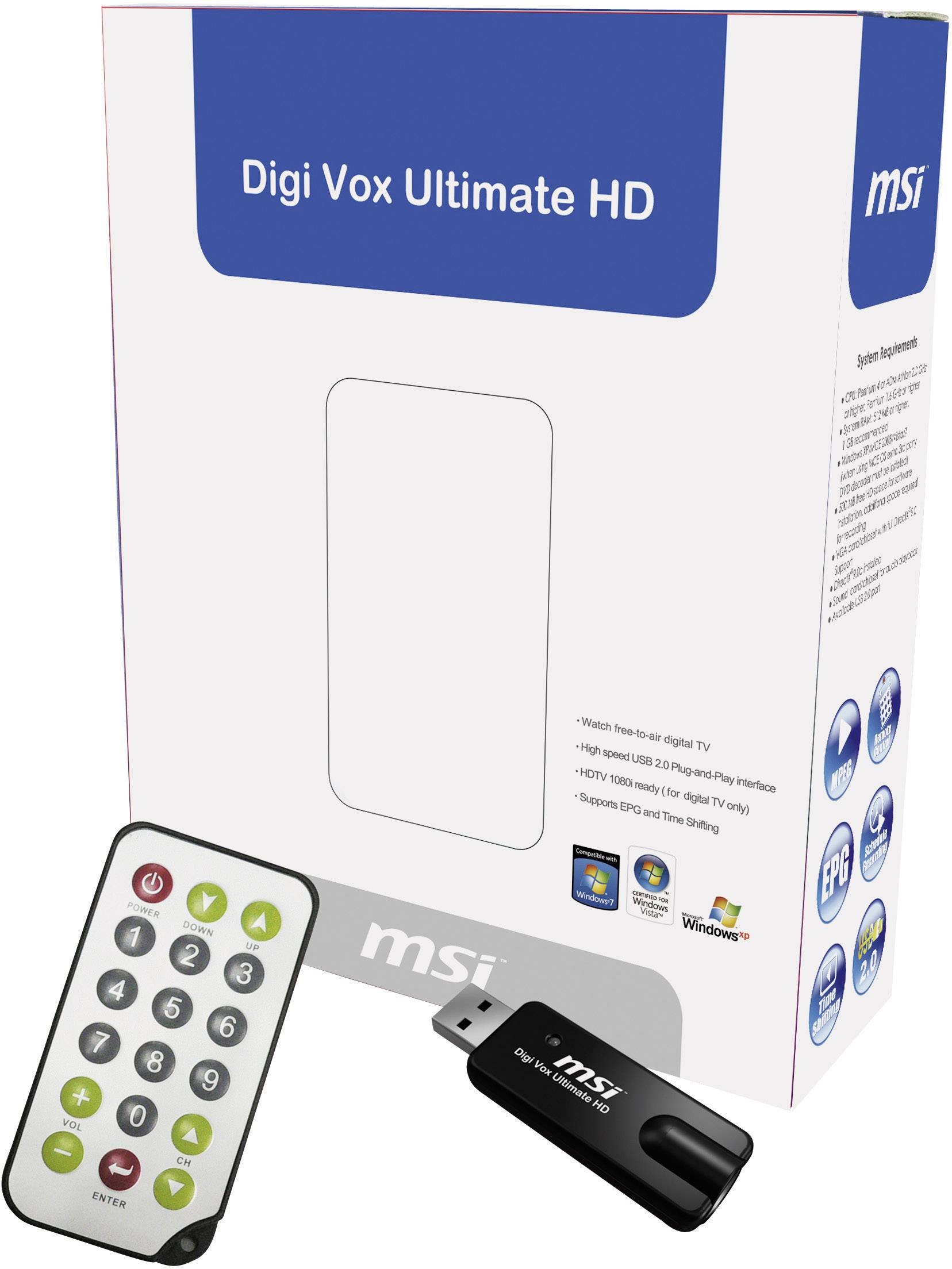 MSI DIGI VOX ULTIMATE HD - USB DVB-T STICK