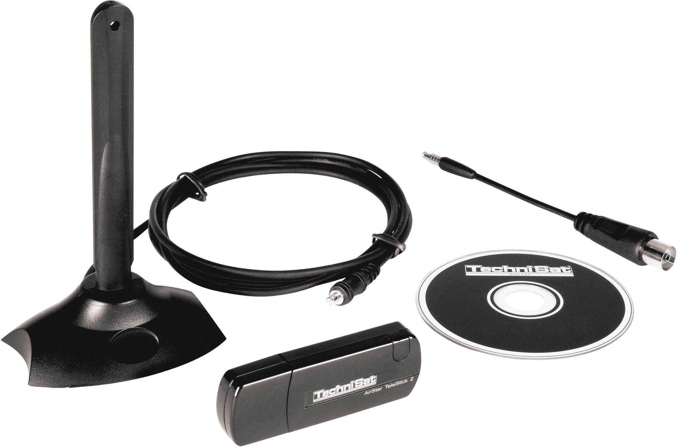 TechniSat AirStar Telestick 2 DVB-T TV-Stick mit DVB-T Antenne, mit Fernbedienung, Aufnahmefunktion Anzahl Tuner: 1