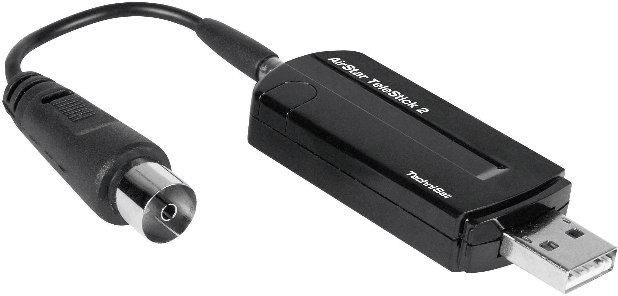 TechniSat AirStar Telestick 2 DVB-T TV-Stick mit DVB-T Antenne, mit Fernbedienung, Aufnahmefunktion Anzahl Tuner: 1
