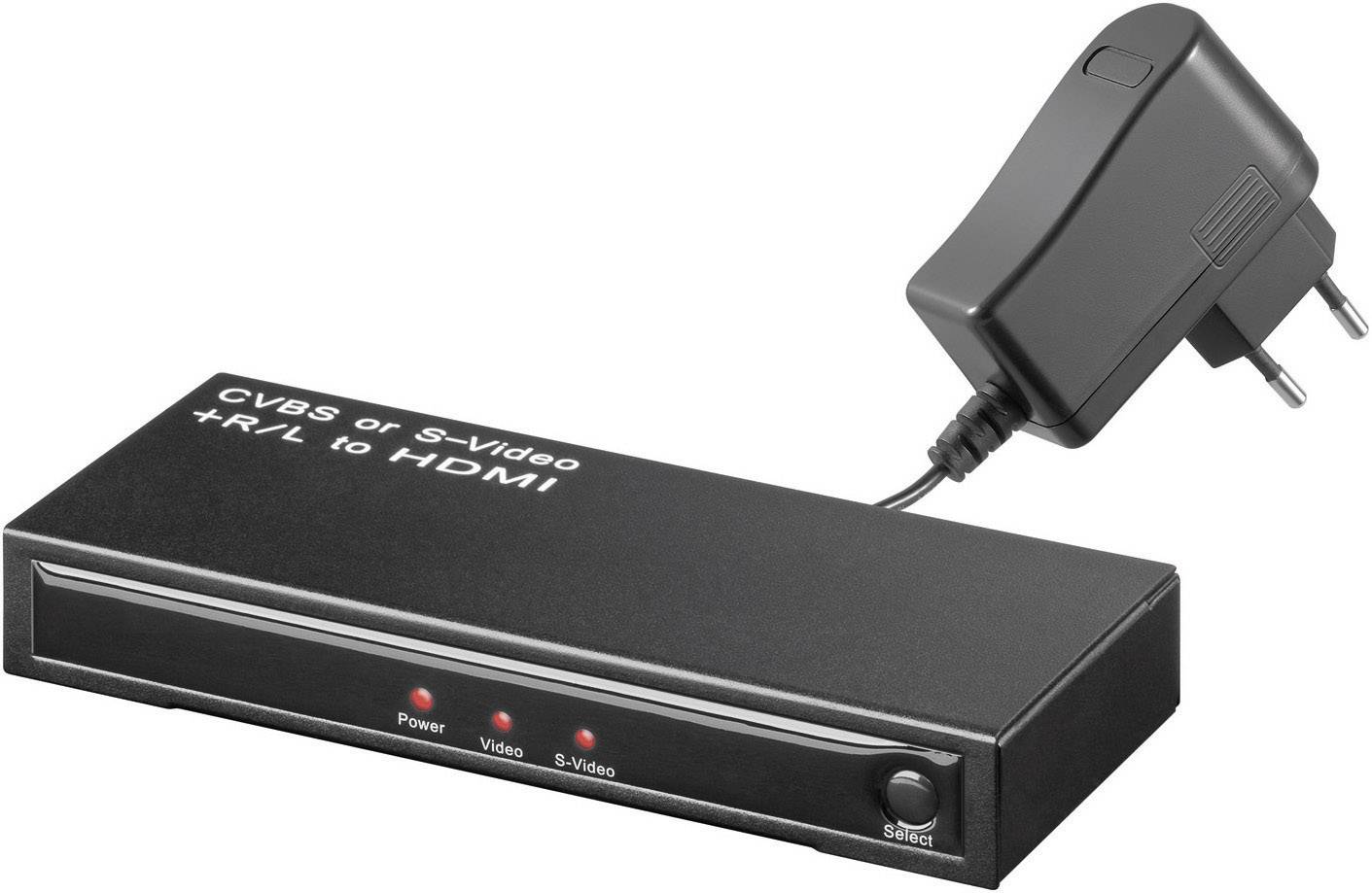Goobay AV Konverter AVS 41 [Composite Cinch, S-Video - HDMI] 1280 x 720 Pixel