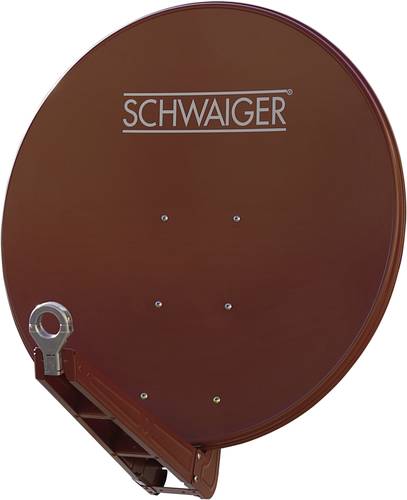 Schwaiger SPI085PR SAT Antenne 85cm Reflektormaterial: Aluminium Ziegel-Rot