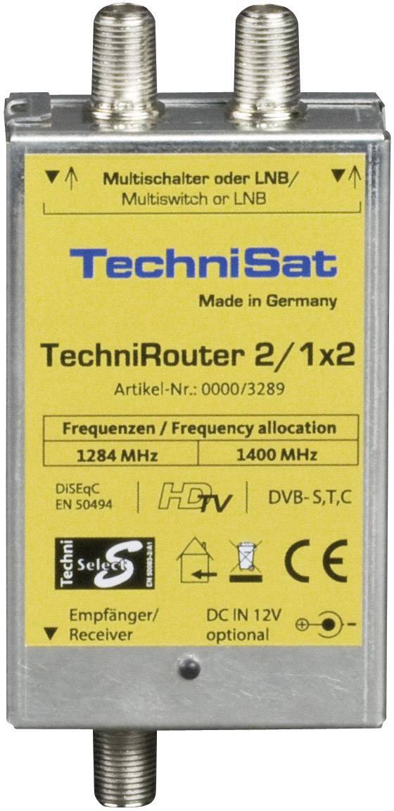 TechniSat TechniRouter Mini 2/1x2 SAT Multischalter Unicable Eingänge (Multischalter): 2 (2 SAT/0 terrestrisch) Teilnehmer-Anzahl: 2