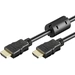 Goobay HDMI Anschlusskabel 5.00 m Schwarz High Speed z Ethernet Audio Return Channel, vergoldete Steckkontakte, mit Ferritkern, 4K UHD HDMI-Kabel Goobay HDMI Anschlusskabel 5.00 m Schwarz High Speed z Ethernet Audio Return Channel, vergoldete Steckkontakte, mit Ferritkern, 4K UHD HDMI-Kabel