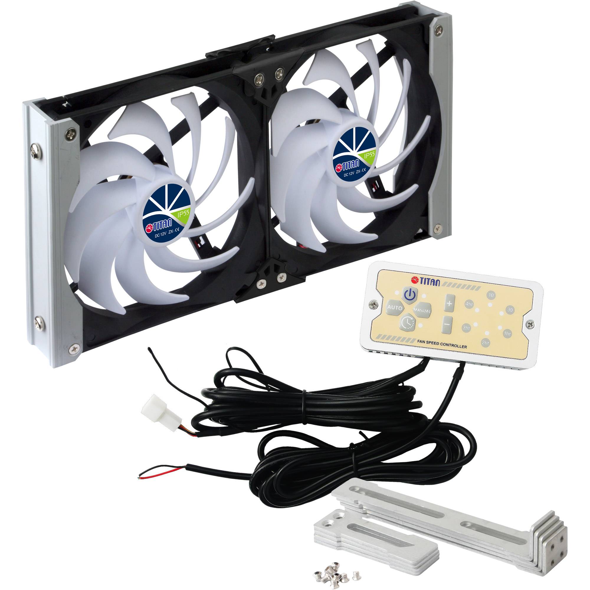 TTC-SC20 C/V2+ Kühlschrank-Doppellüfter 140x25mm IP55 Timer