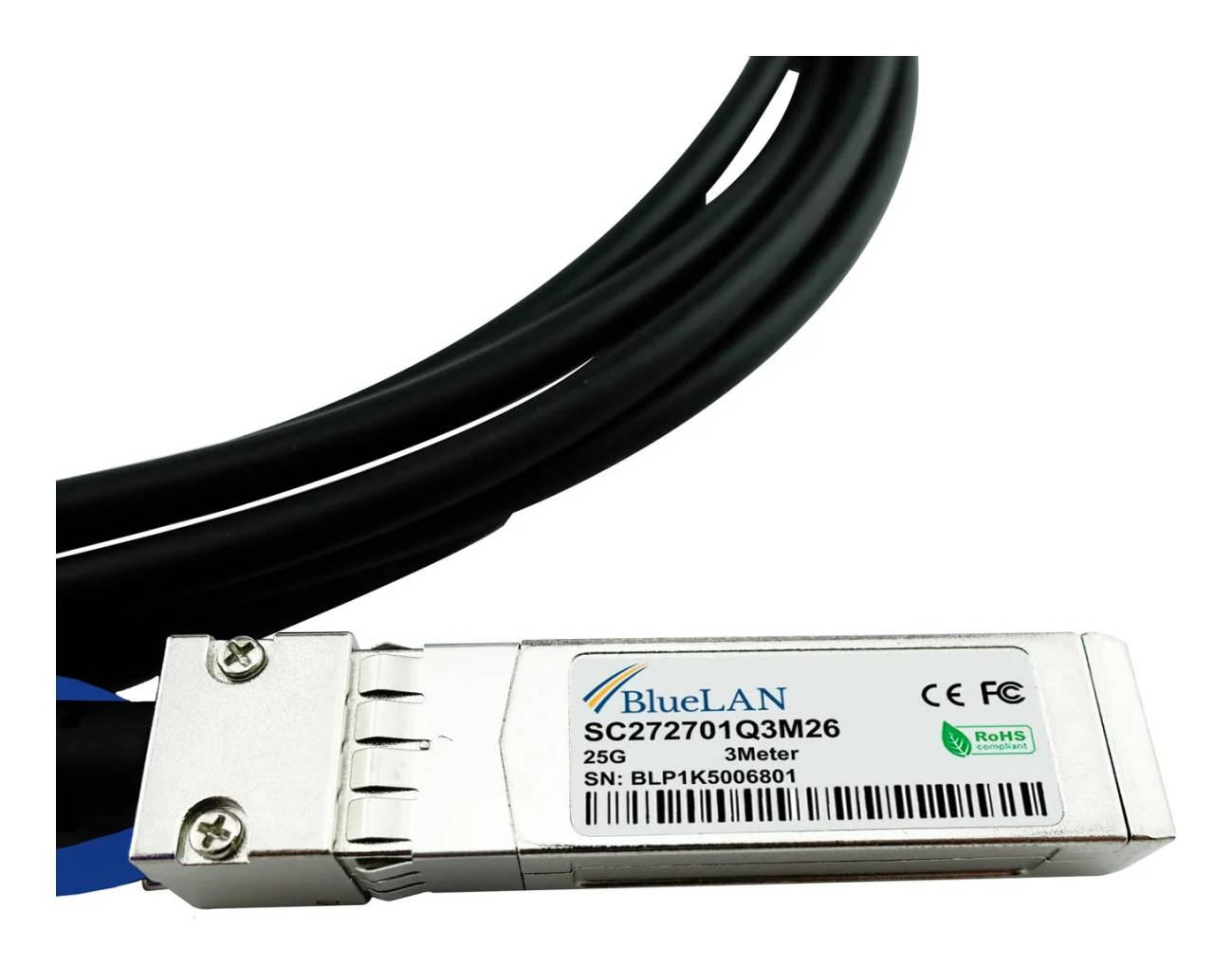 BlueOptics Supermicro CBL-NTWK-1215-50M-G BlueLAN SC272701Q5M26 25GBASE-CR passives SFP28 auf SFP28