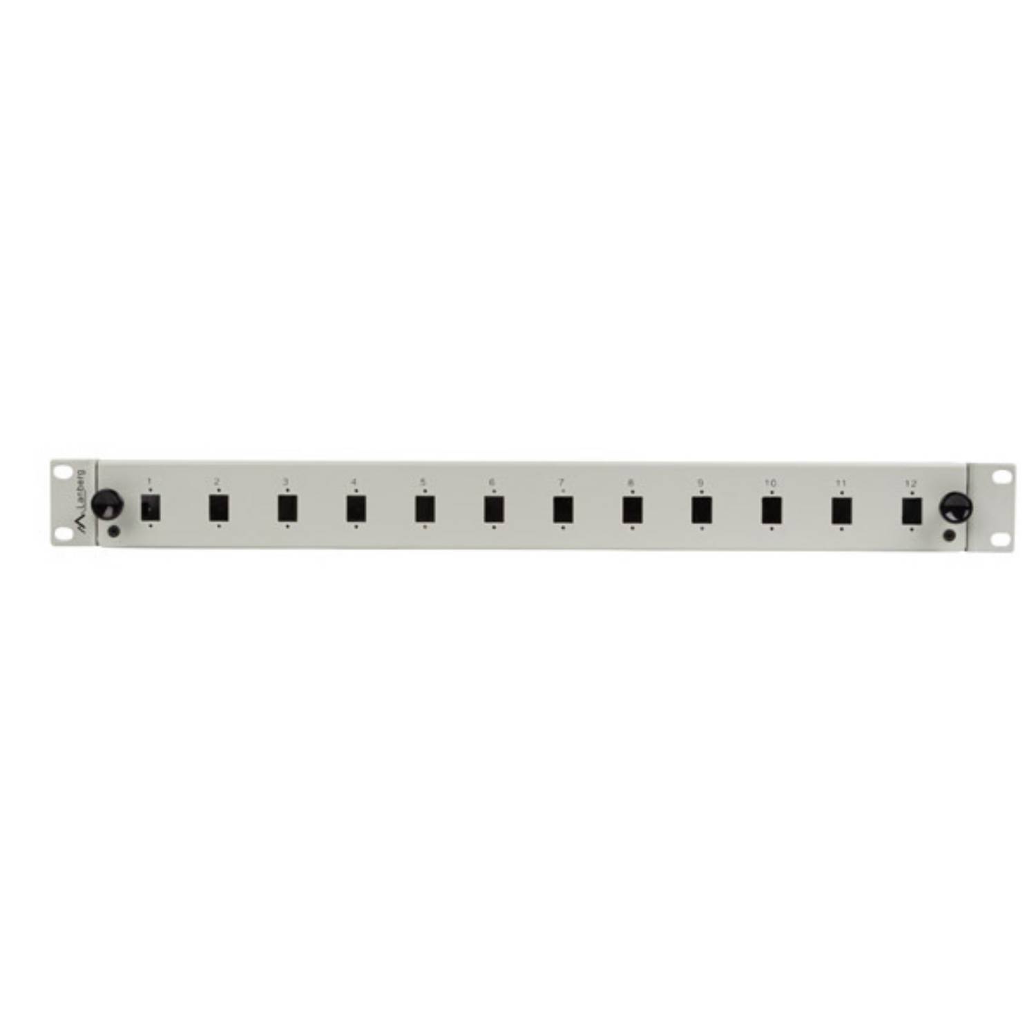 Lanberg Patch Panel - 12 x SC Simplex / 12 x LC Duplex - Rack montierbar - SC/LC x 12 - RAL 7035,