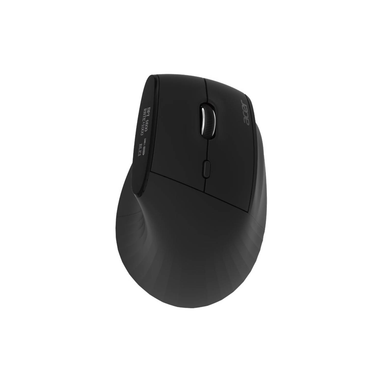 Acer Smart Fit - Maus - vertikal - ergonomisch - Laser - 10 Tasten - kabellos - 2.4 GHz, Bluetooth 5