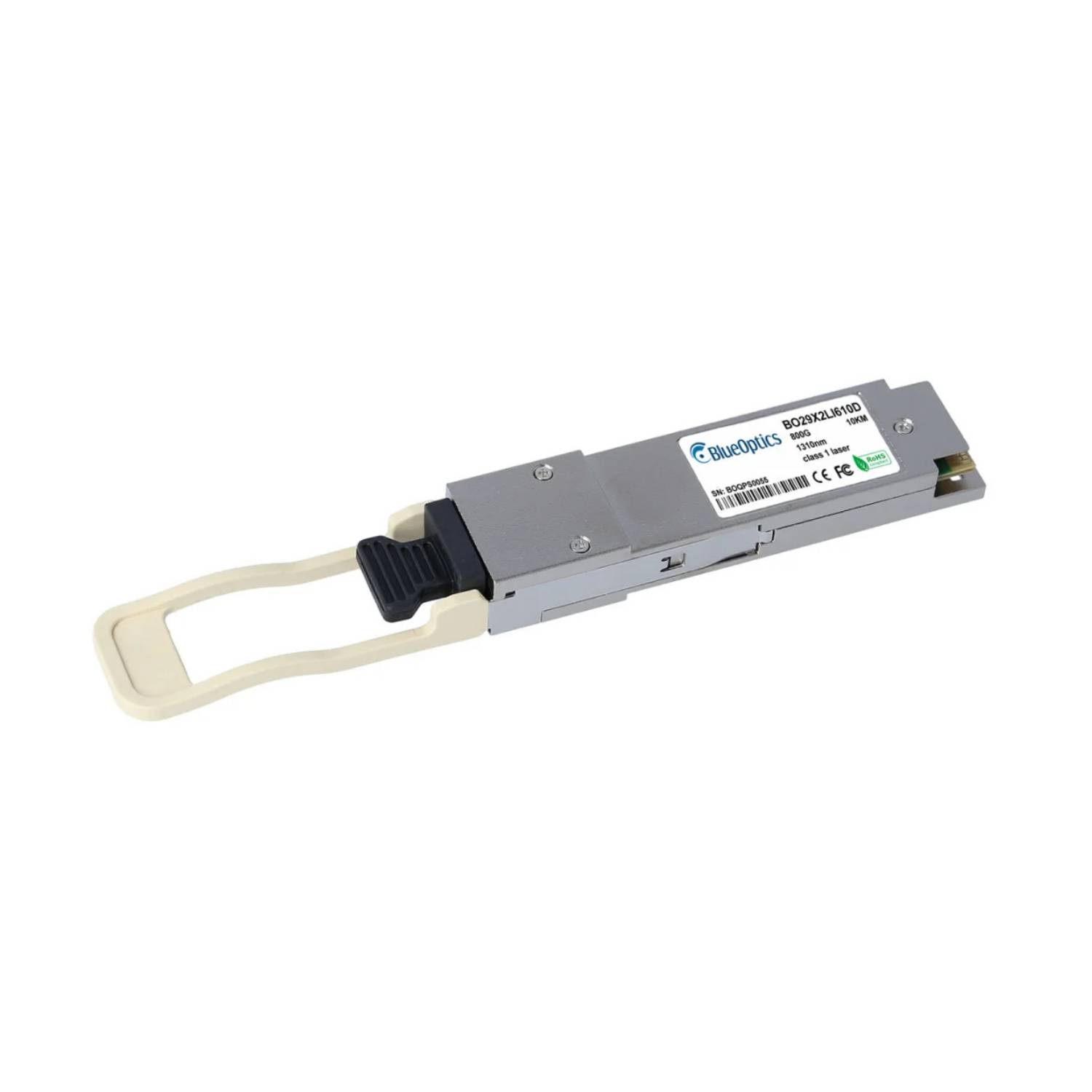 BlueOptics Supermicro TRX-MMA1T00-VS QSFP56 Transceiver, 200GBASE-SR4, Multimode Fiber, 850nm, 100 Meter