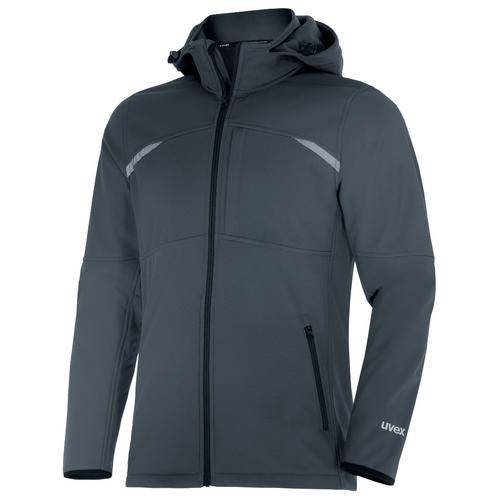 Softshelljacke uvex suXXeed craft grau, anthrazit 4XL